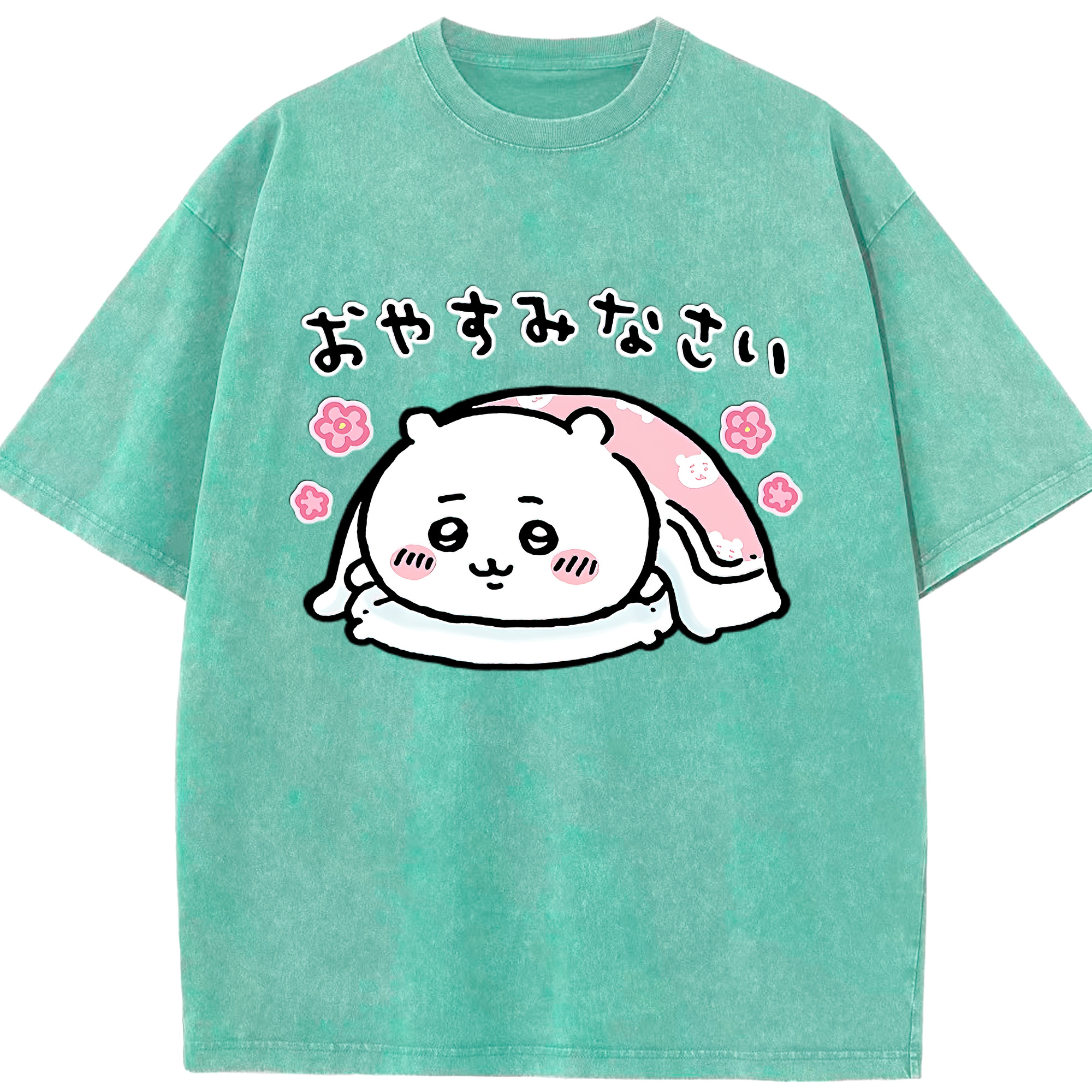 （画像用） ちいかわ ちいかわ Chii-kawa chiikawa 綿100% ヴィンテージ風 半袖Tシャツ（フロントプリント）